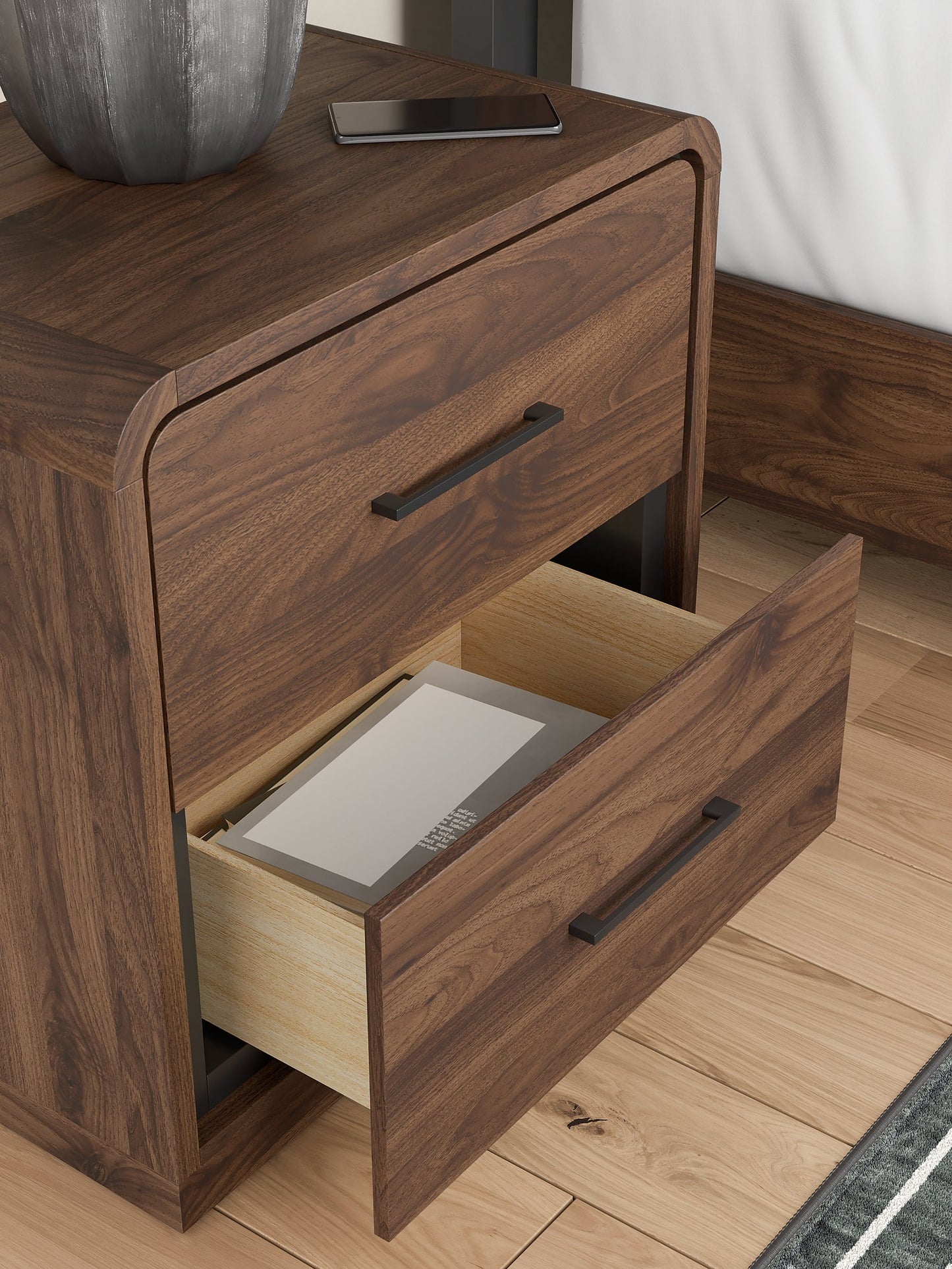 Fortlorn Two Drawer Night Stand Signature Design by Ashley®