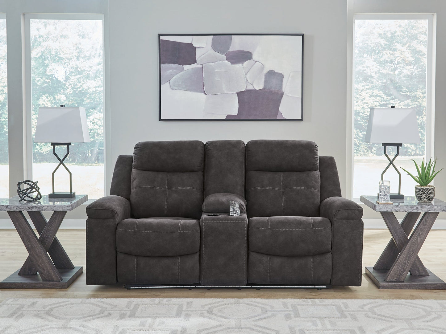 Brysonview DBL Rec Loveseat w/Console Benchcraft®