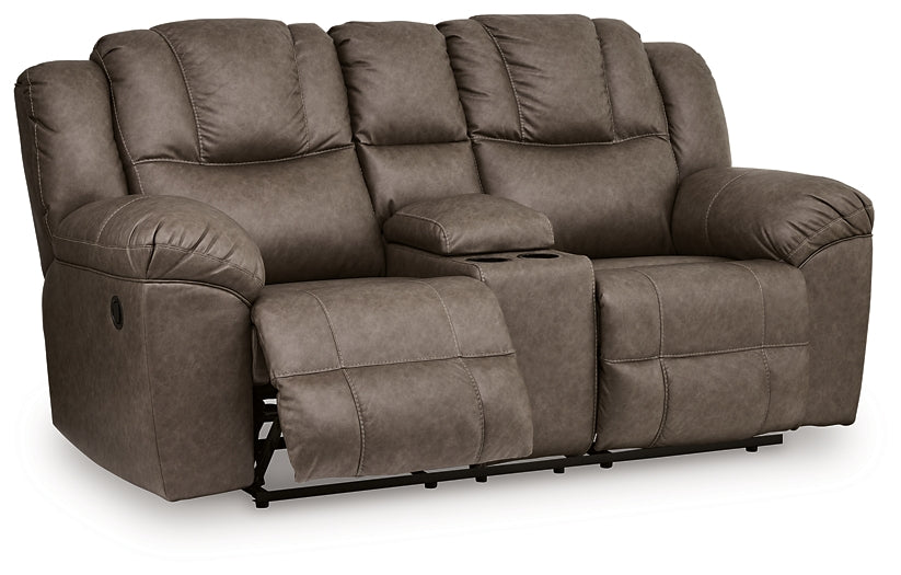 Lowilla DBL Rec Loveseat w/Console Signature Design by Ashley®