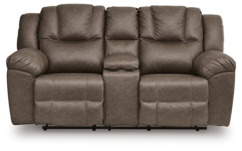 Lowilla DBL Rec Loveseat w/Console Signature Design by Ashley®