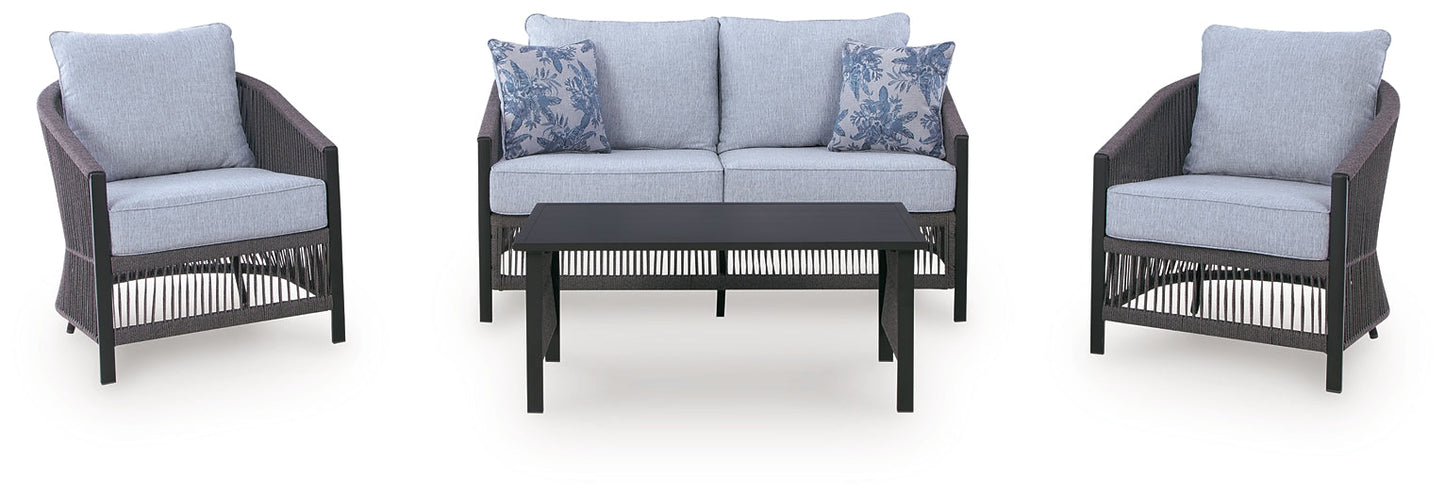 Bridges Beach Love/Chairs/Table Set (4/CN) Signature Design by Ashley®