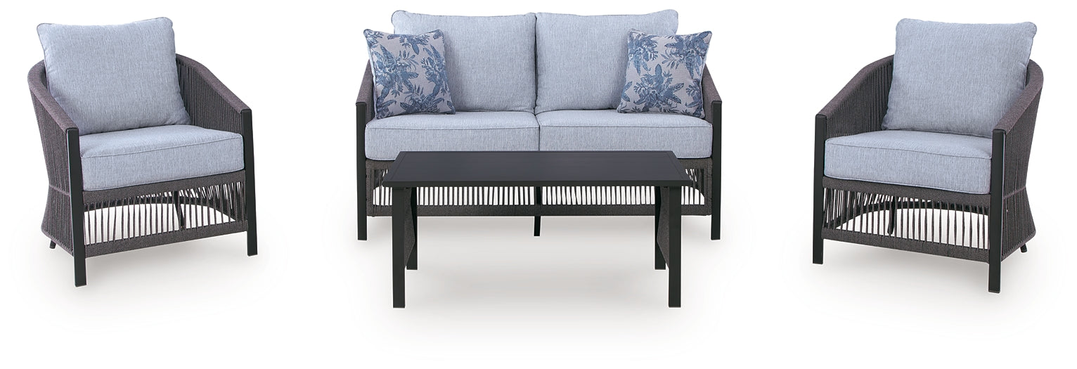 Bridges Beach Love/Chairs/Table Set (4/CN) Signature Design by Ashley®