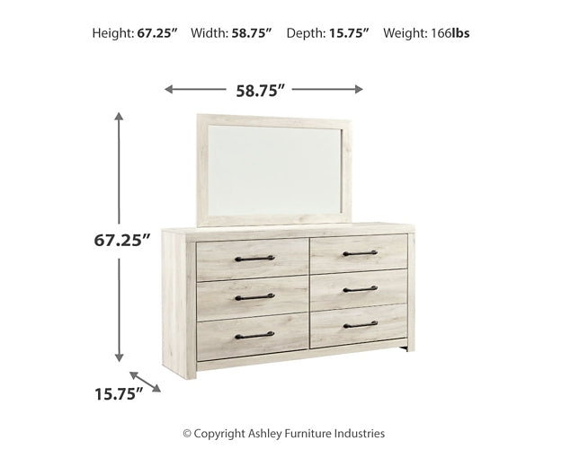 Cambeck Queen Panel Bed with 4 Storage Drawers with Mirrored Dresser Signature Design by Ashley®
