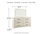 Cambeck Queen Panel Bed with 4 Storage Drawers with Mirrored Dresser Signature Design by Ashley®