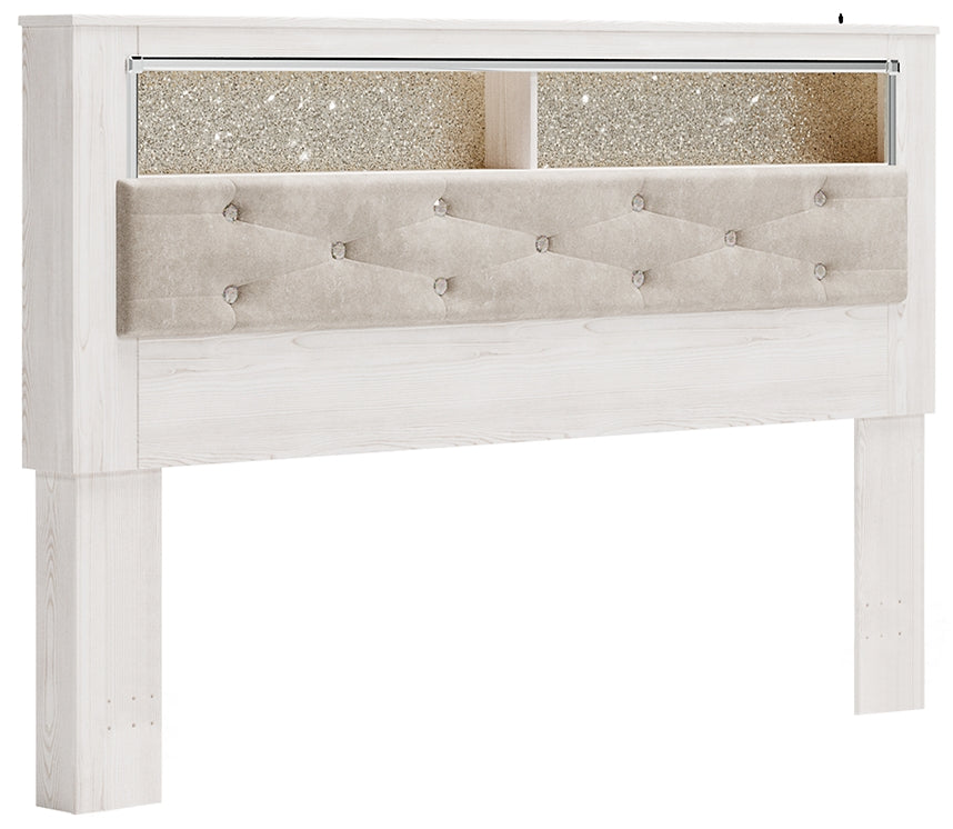 Altyra King Bookcase Headboard Bed with Mirrored Dresser Signature Design by Ashley®