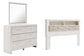 Altyra King Bookcase Headboard Bed with Mirrored Dresser Signature Design by Ashley®