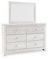 Paxberry King Panel Bed with Mirrored Dresser, Chest and Nightstand Signature Design by Ashley®