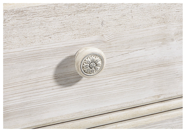 Paxberry King Panel Bed with Mirrored Dresser, Chest and Nightstand Signature Design by Ashley®