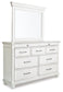Kanwyn King Panel Bed with Mirrored Dresser Benchcraft®