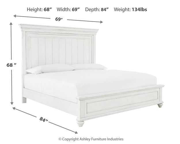 Kanwyn Queen Panel Bed with Mirrored Dresser, Chest and Nightstand Benchcraft®