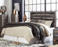 Drystan King Panel Headboard Bed with Mirrored Dresser Signature Design by Ashley®