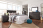 Brinxton King/California King Panel Headboard Bed with Mirrored Dresser Signature Design by Ashley®