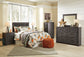 Brinxton Queen/Full Panel Headboard Bed with Mirrored Dresser Signature Design by Ashley®