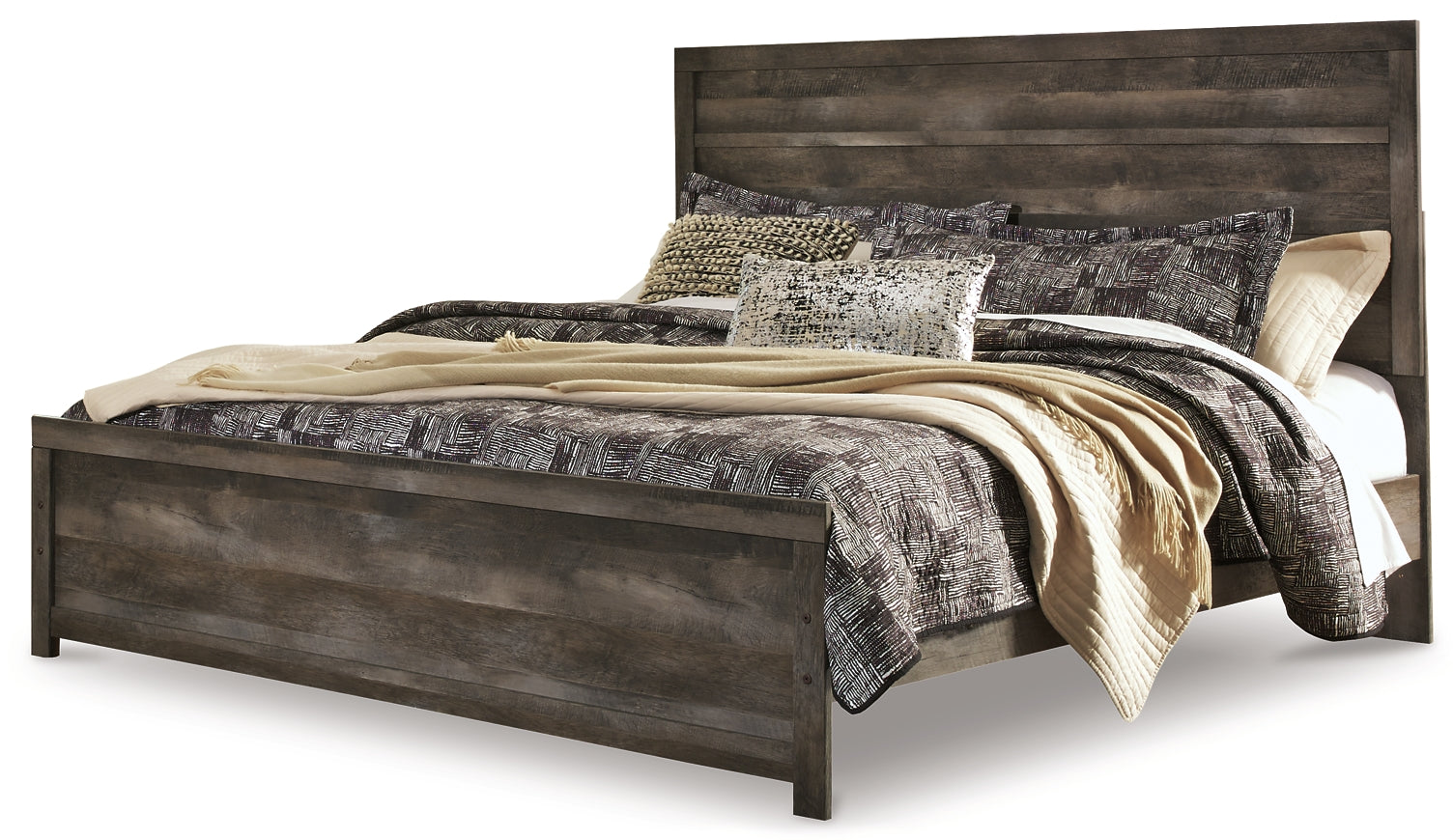 Wynnlow King Panel Bed with Mirrored Dresser Signature Design by Ashley®