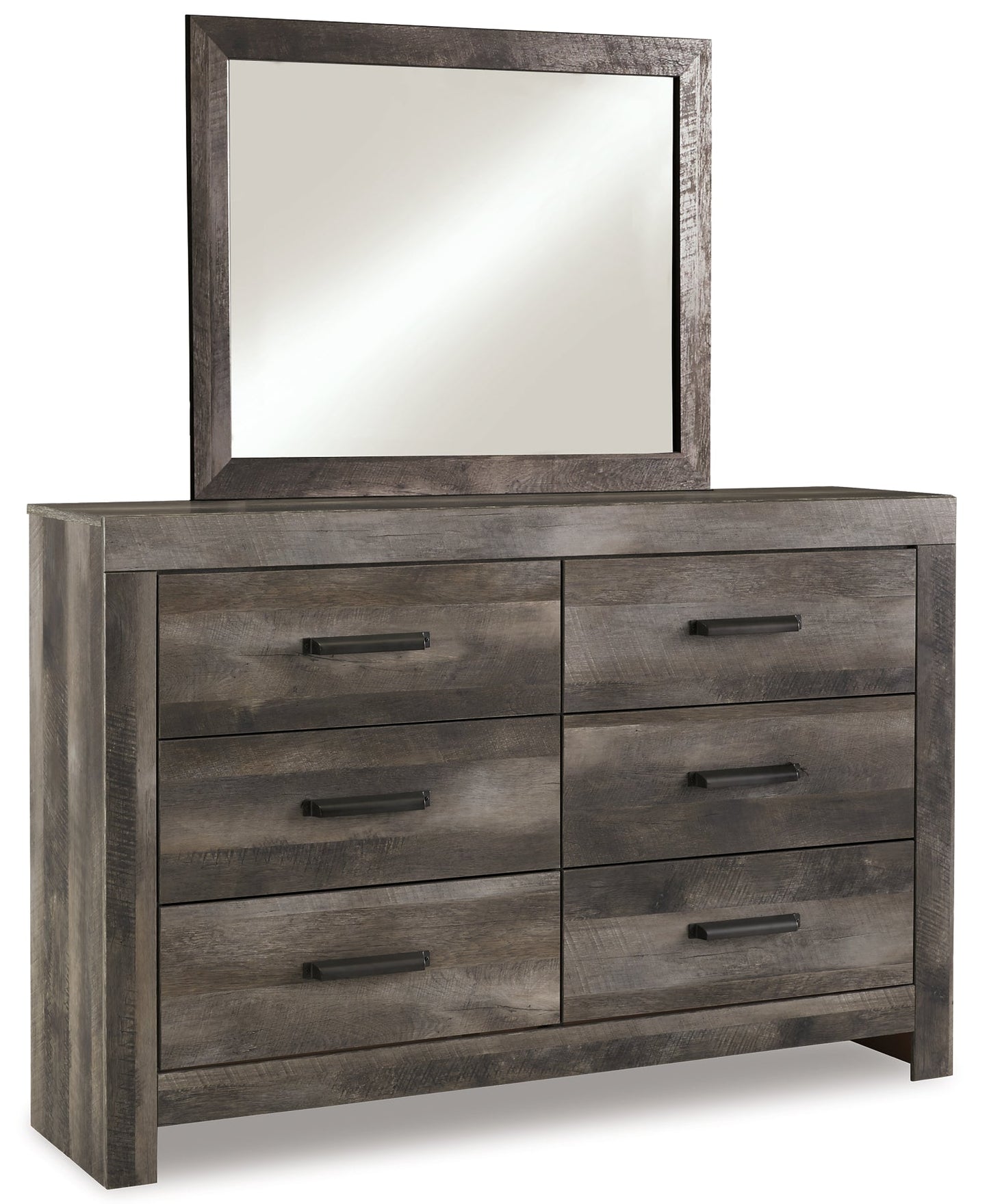 Wynnlow King Panel Bed with Mirrored Dresser Signature Design by Ashley®