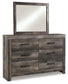 Wynnlow King Poster Bed with Mirrored Dresser, Chest and Nightstand Signature Design by Ashley®