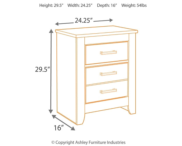Brinxton King Panel Bed with Mirrored Dresser and Nightstand Signature Design by Ashley®