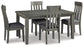 Hallanden Dining Table and 4 Chairs Signature Design by Ashley®