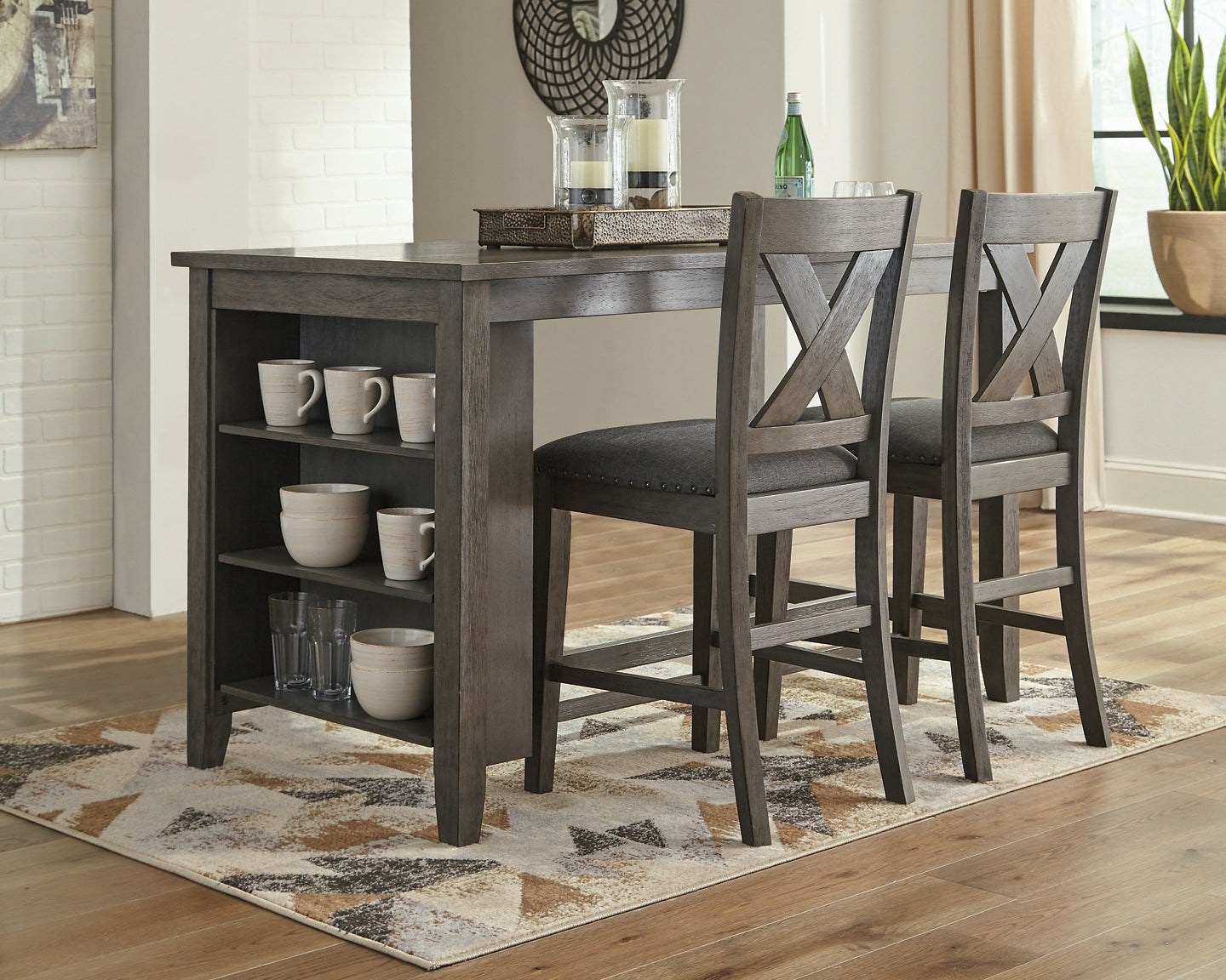 Caitbrook Counter Height Dining Table and 2 Barstools Signature Design by Ashley®