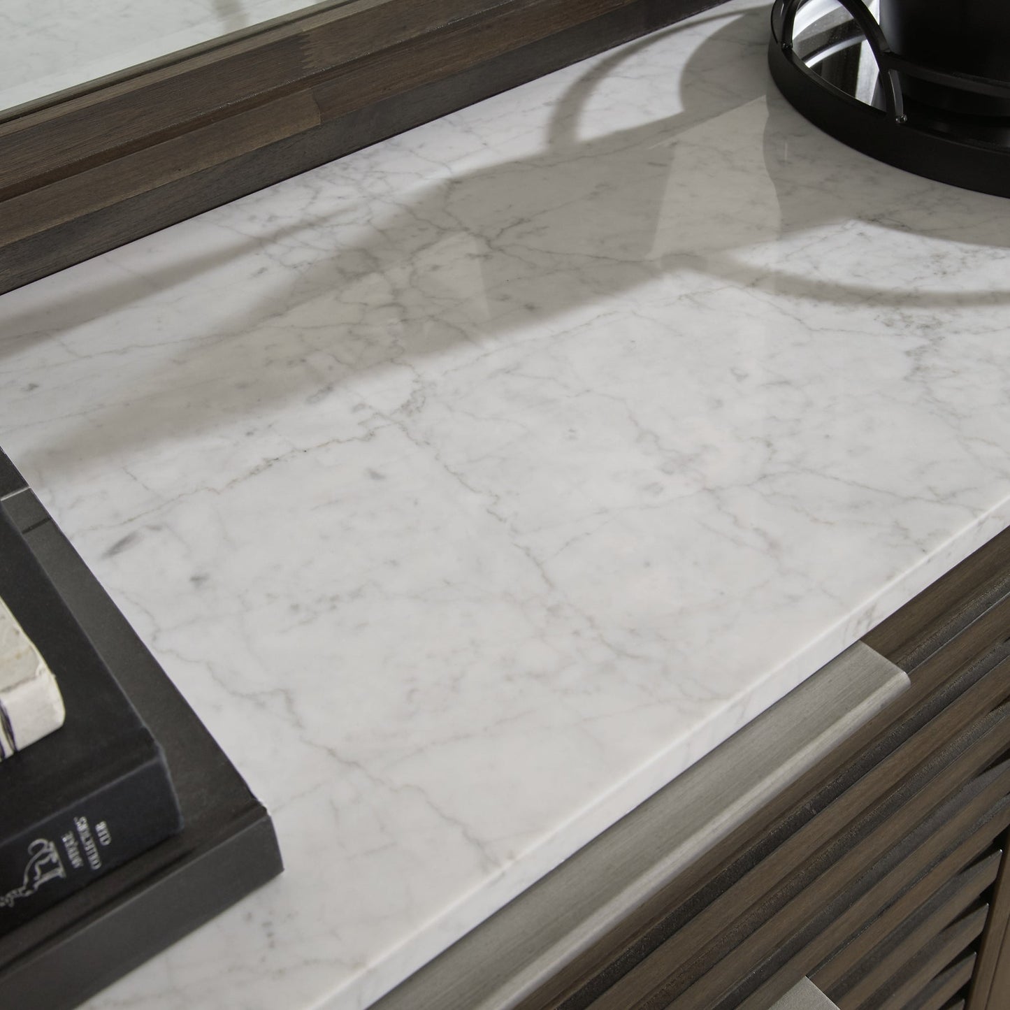 Arkenton California King Panel Bed with Mirrored Dresser, Chest and Nightstand Ashley®