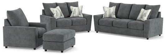 Stairatt Sofa, Loveseat, Chair and Ottoman Signature Design by Ashley®
