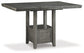 Hallanden Counter Height Dining Table and 6 Barstools Signature Design by Ashley®