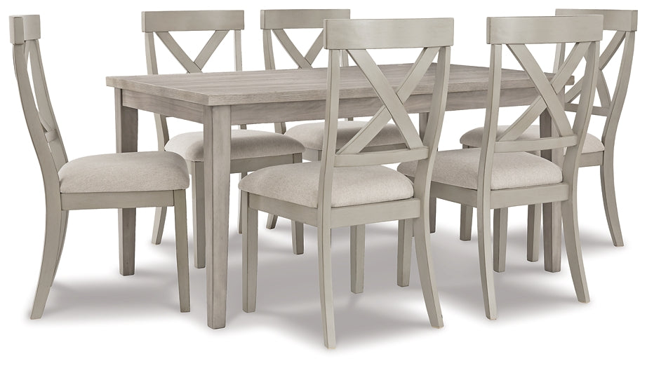 Parellen Dining Table and 6 Chairs Signature Design by Ashley®