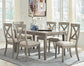 Parellen Dining Table and 6 Chairs Signature Design by Ashley®