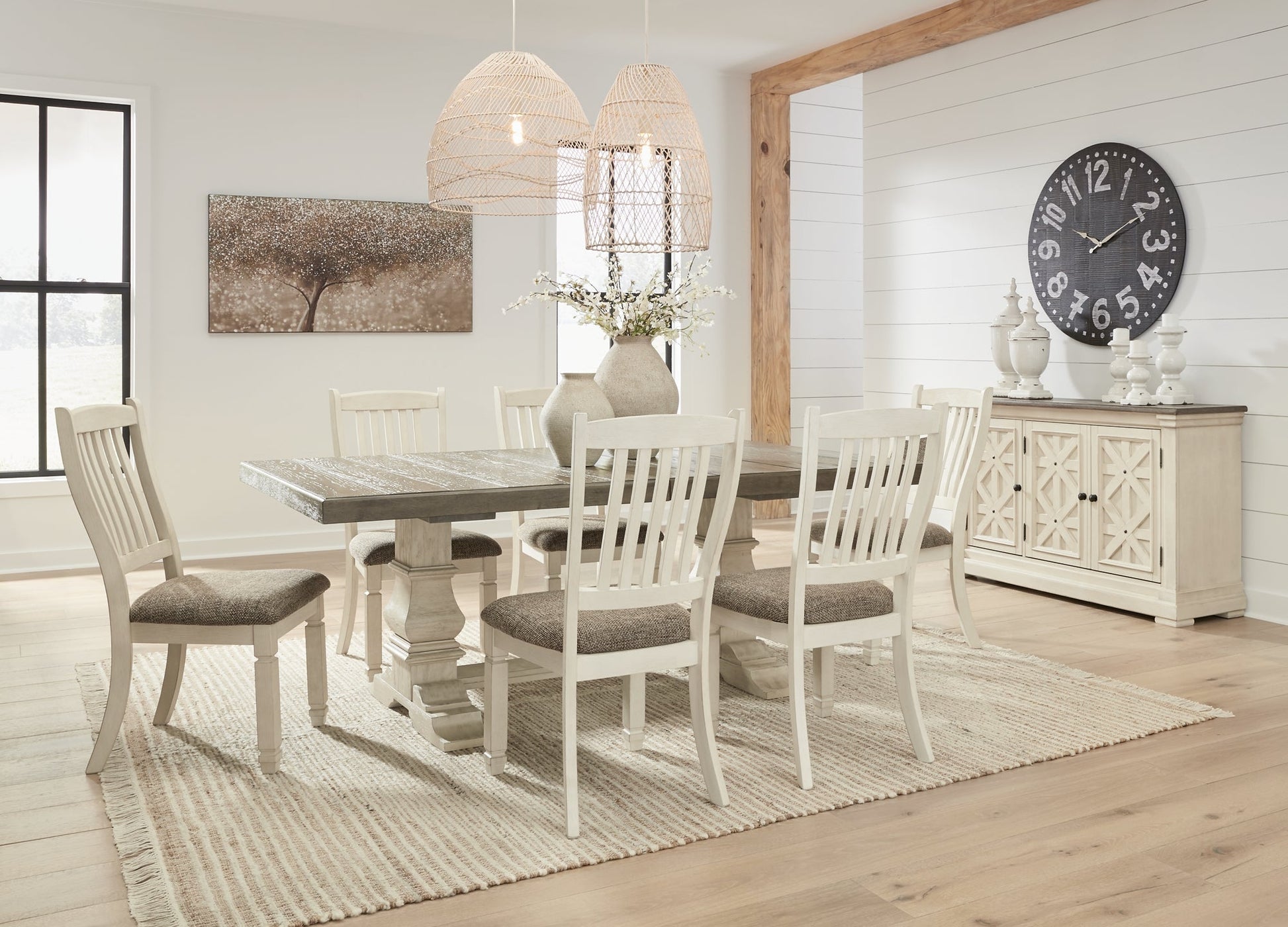 Bolanburg Dining Table and 6 Chairs Signature Design by Ashley®