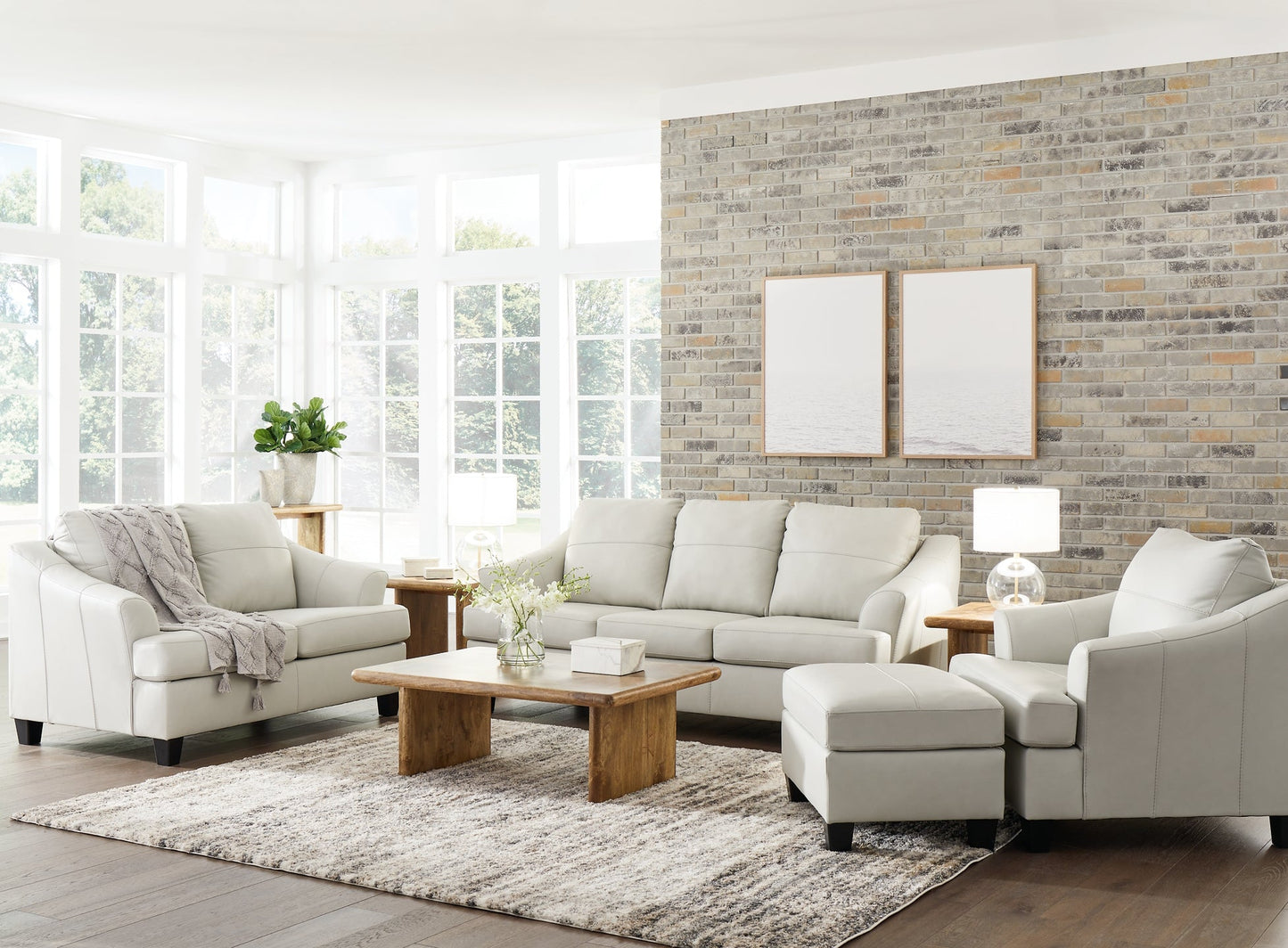 Genoa Sofa, Loveseat, Chair and Ottoman Signature Design by Ashley®