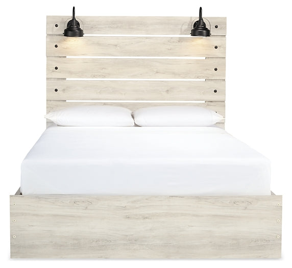 Cambeck Queen Panel Bed with 2 Storage Drawers with Mirrored Dresser and Nightstand Signature Design by Ashley®