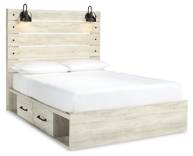 Cambeck Queen Panel Bed with 2 Storage Drawers with Mirrored Dresser and Nightstand Signature Design by Ashley®