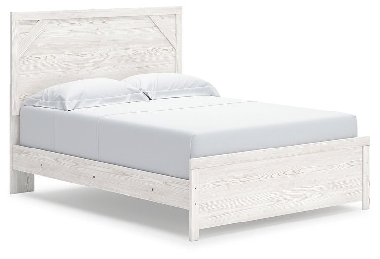 Gerridan Queen Panel Bed with Mirrored Dresser and Nightstand Signature Design by Ashley®