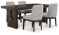 Burkhaus Dining Table and 4 Chairs Signature Design by Ashley®