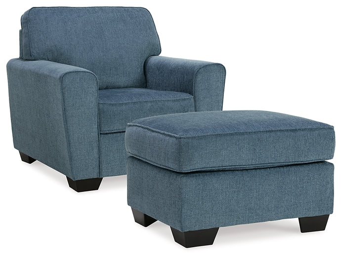 Cashton Chair and Ottoman Signature Design by Ashley®
