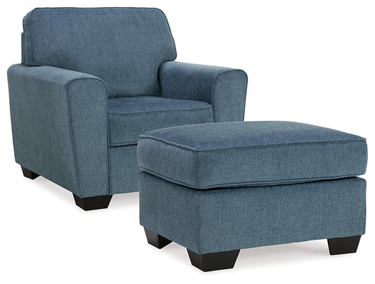 Cashton Chair and Ottoman Signature Design by Ashley®