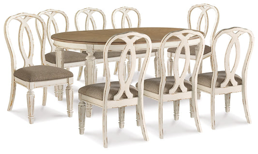 Realyn Dining Table and 8 Chairs Signature Design by Ashley®