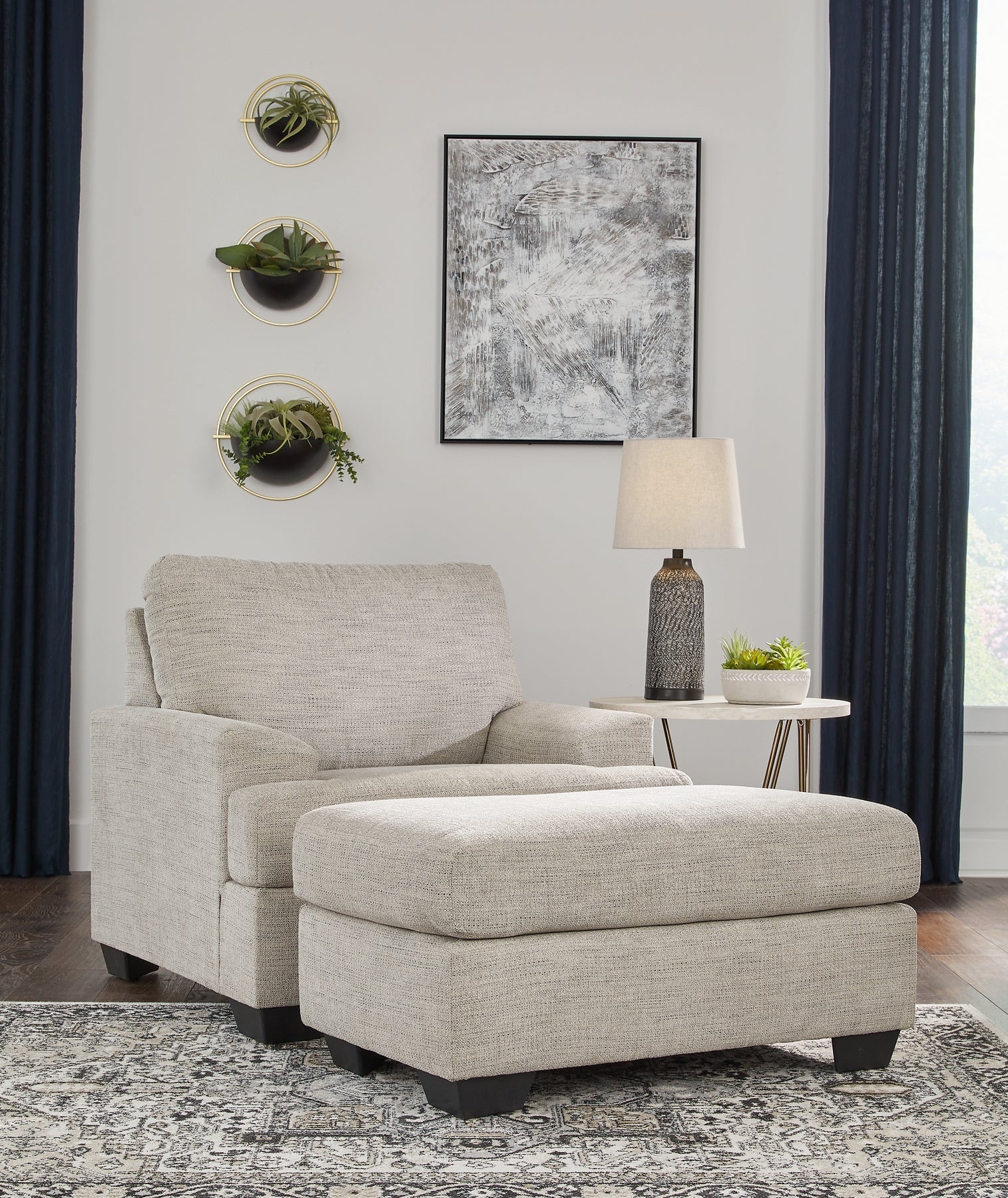 Vayda Chair and Ottoman Signature Design by Ashley®