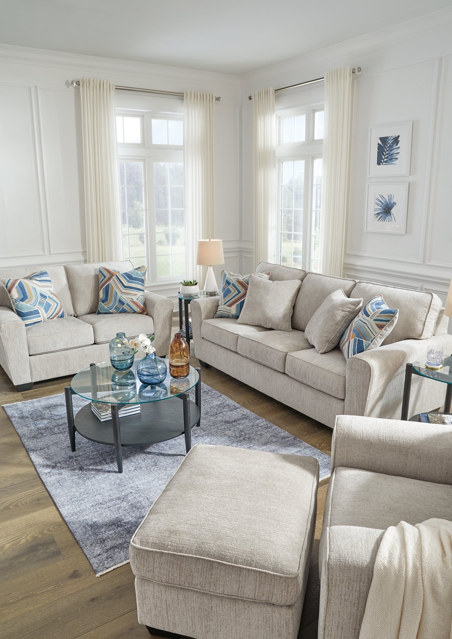 Cashton Sofa, Loveseat, Chair and Ottoman Ashley®