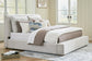 Cabalynn King Upholstered Bed with Mirrored Dresser Signature Design by Ashley®