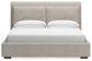 Cabalynn King Upholstered Bed with Mirrored Dresser Signature Design by Ashley®