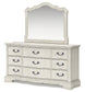 Arlendyne California King Upholstered Bed with Mirrored Dresser, Chest and Nightstand Signature Design by Ashley®