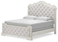 Arlendyne California King Upholstered Bed with Mirrored Dresser, Chest and Nightstand Signature Design by Ashley®