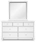 Fortman Full Panel Bed with Mirrored Dresser, Chest and Nightstand Signature Design by Ashley®