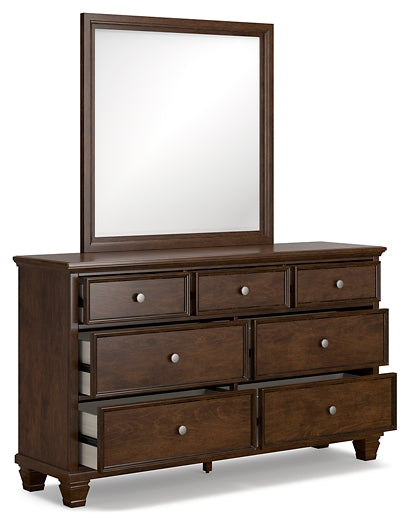 Danabrin King Panel Bed with Mirrored Dresser Signature Design by Ashley®