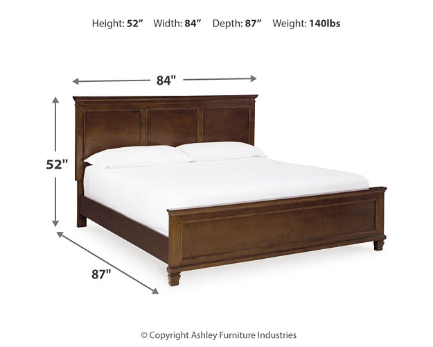 Danabrin King Panel Bed with Mirrored Dresser Signature Design by Ashley®