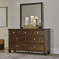 Danabrin Twin Panel Bed with Mirrored Dresser Signature Design by Ashley®