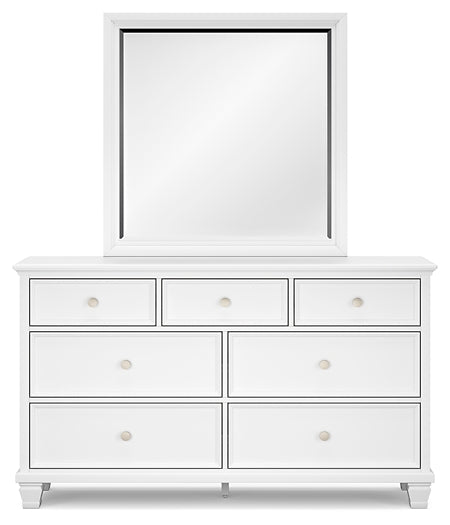 Fortman Twin Panel Bed with Mirrored Dresser Signature Design by Ashley®