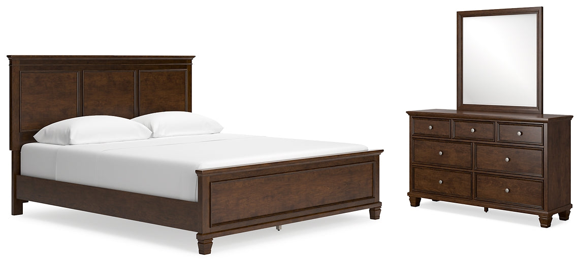 Danabrin California King Panel Bed with Mirrored Dresser Signature Design by Ashley®