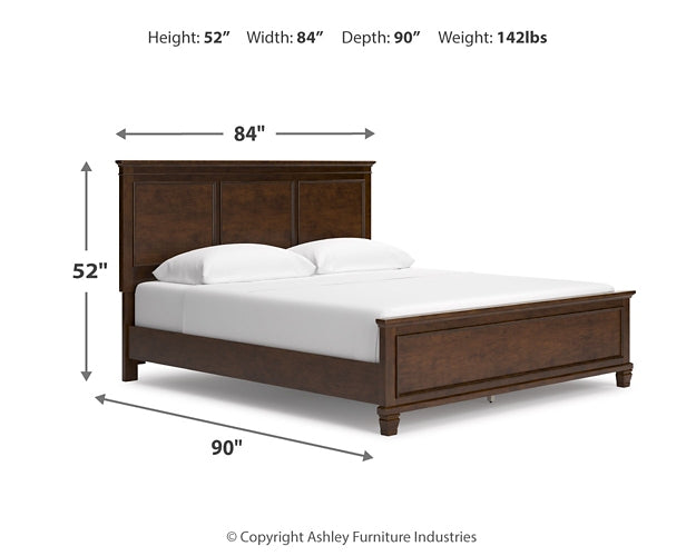 Danabrin California King Panel Bed with Mirrored Dresser Signature Design by Ashley®